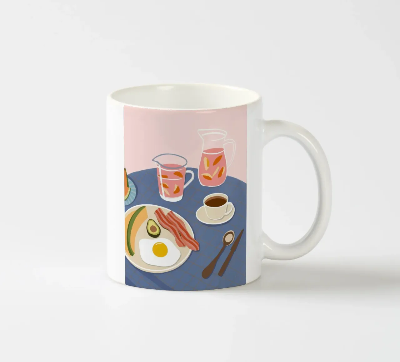 Morning Savory Plate ceramic mug by Dream Gesso