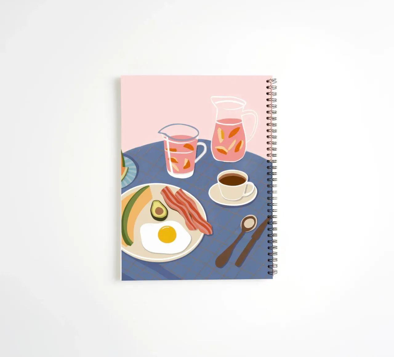 Morning Savory Plate spiral notebook by Dream Gesso
