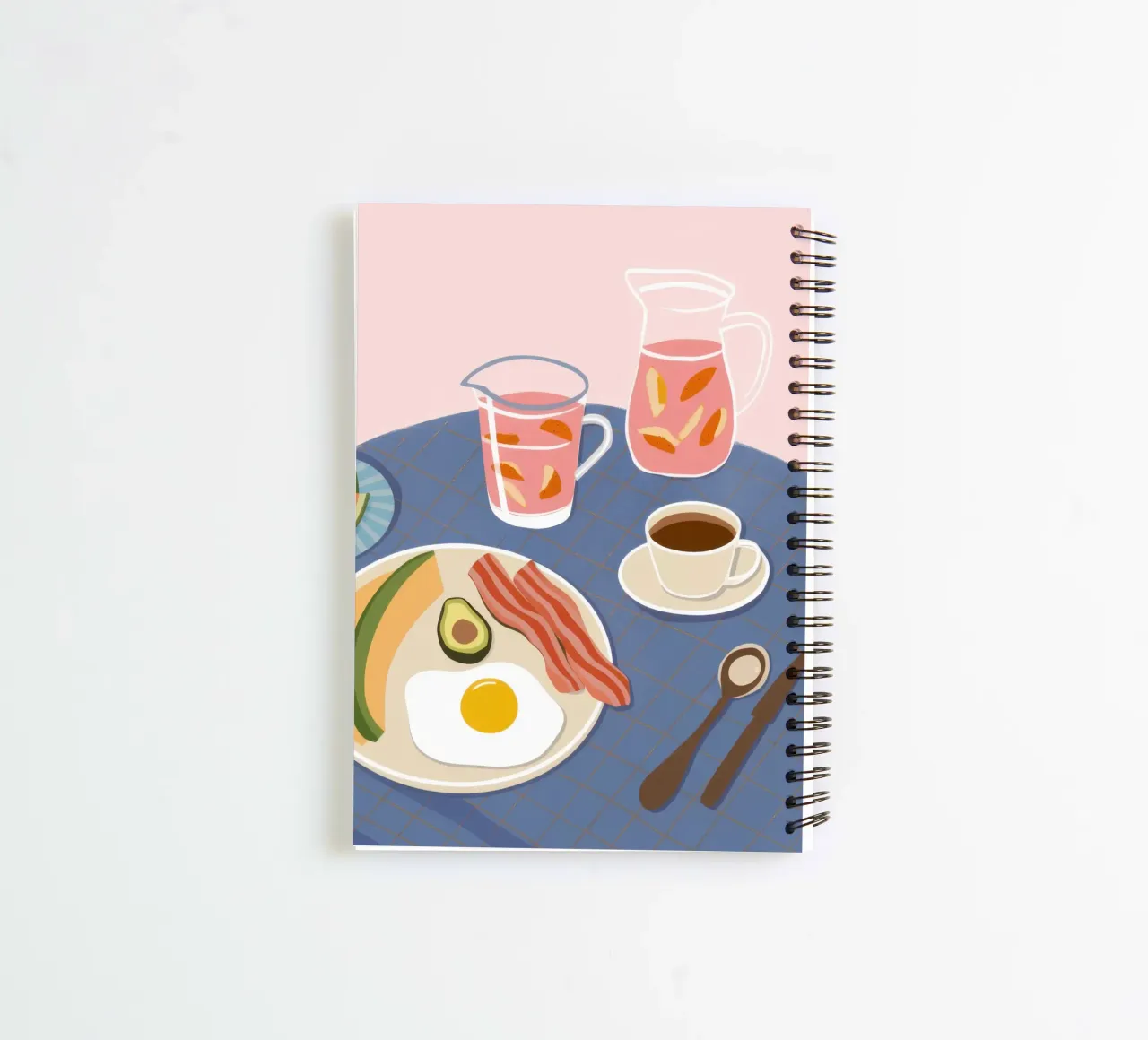 Morning Savory Plate spiral notebook by Dream Gesso