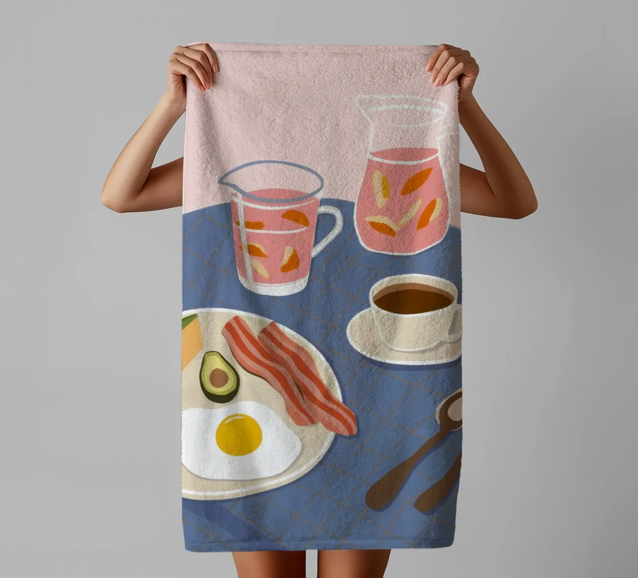 Morning Savory Plate towel by Dream Gesso