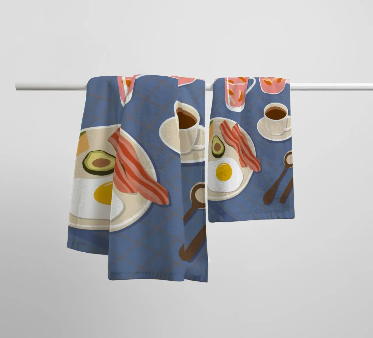 Morning Savory Plate towel by Dream Gesso