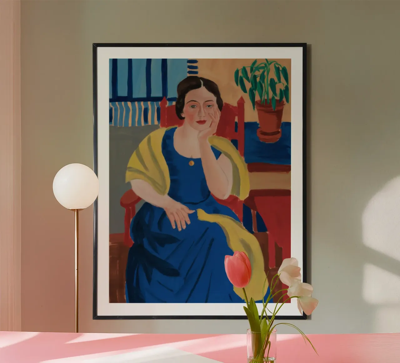 Her Blue Reverie poster by Mythy Brush