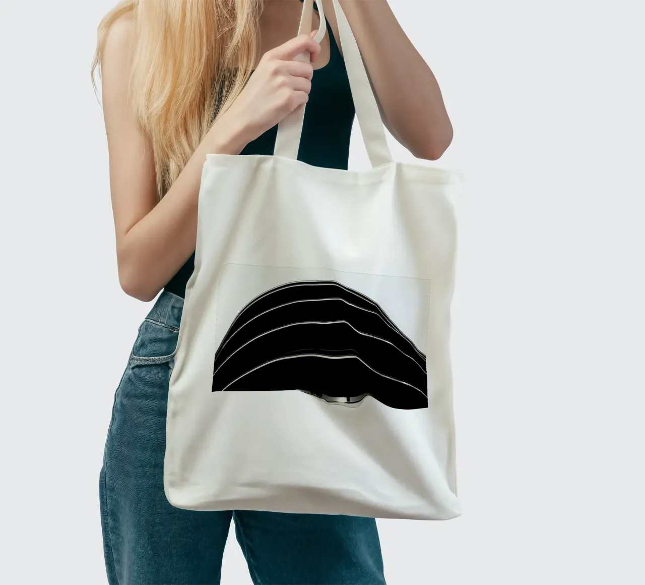 Lines borsa in juta da Anja Hebrank Photography