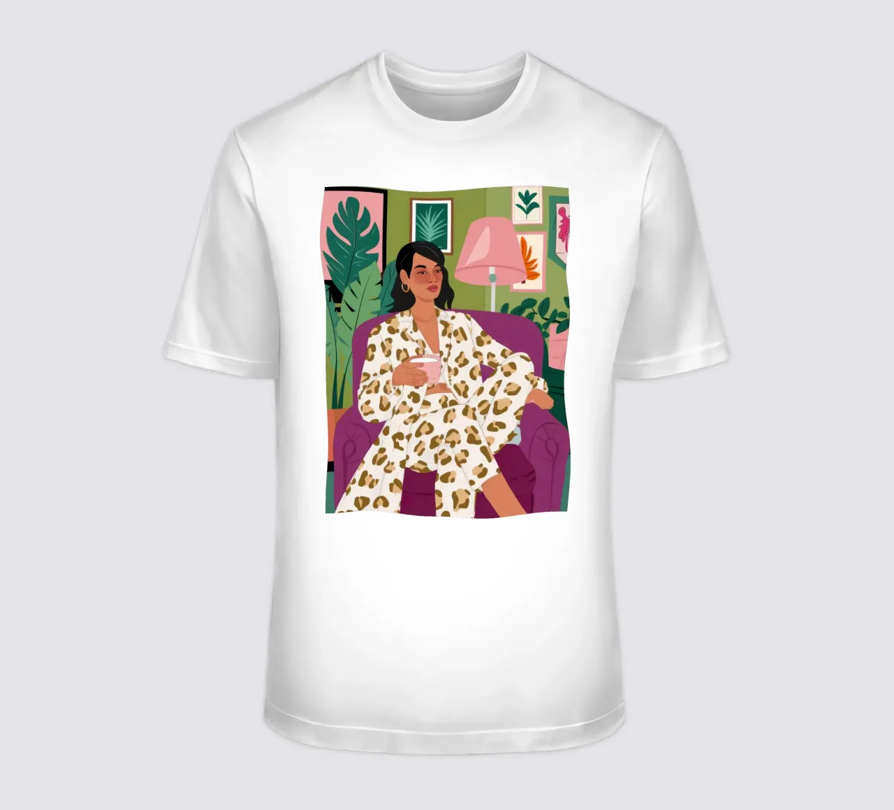 Leopard Print Leisure t-shirt by Ink Pulse
