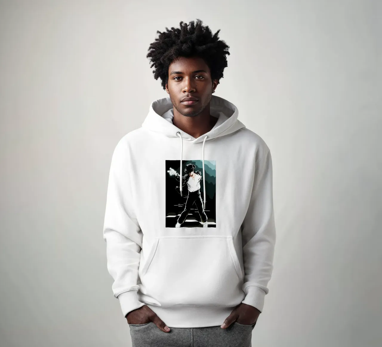 Michael Jackson re del pop 5 Arte felpa con cappuccio da music soul