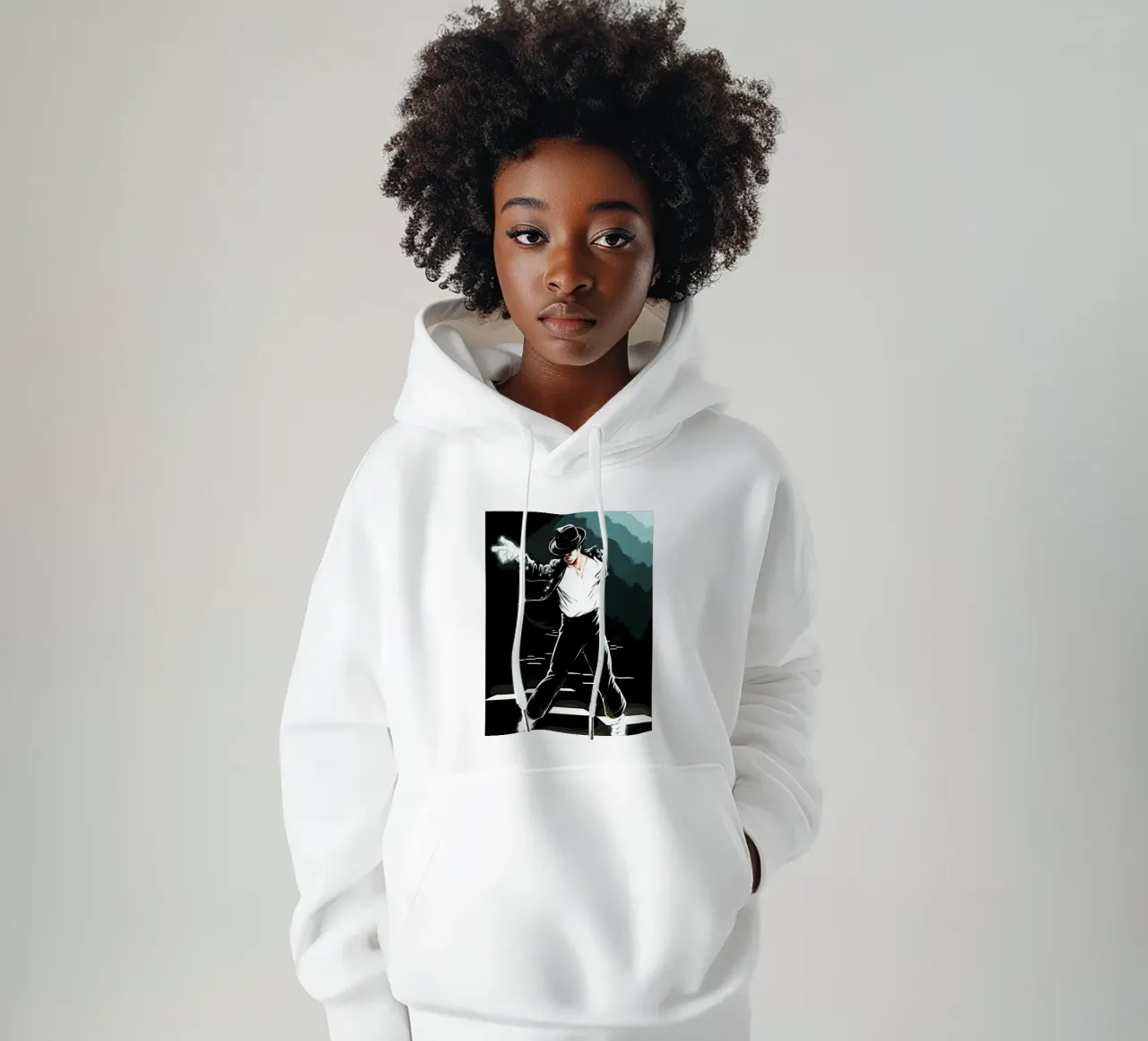 Michael Jackson re del pop 5 Arte felpa con cappuccio da music soul