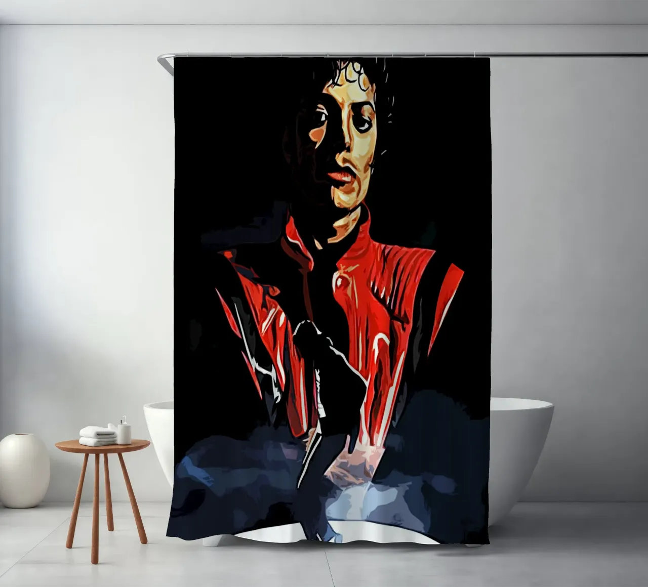 Michael Jackson re del pop 4 Art tenda da doccia da music soul