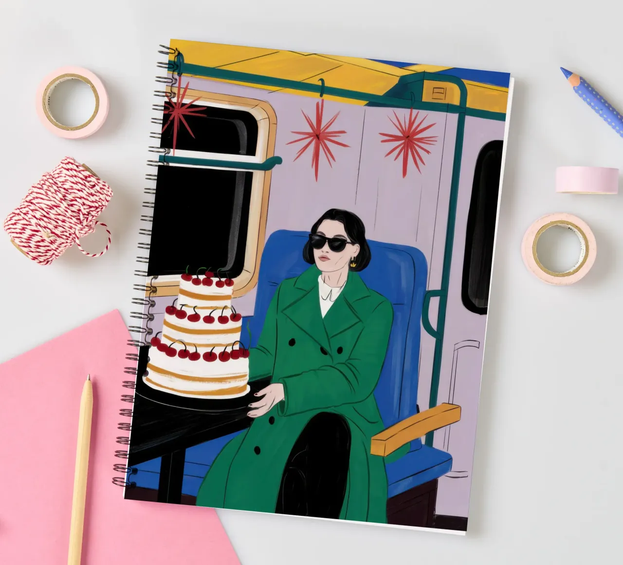 Metro Sweet Sojourn spiral notebook by Dream Gesso