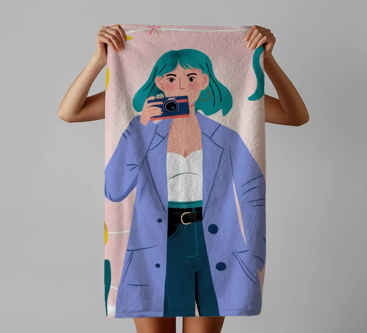 Capturing the Moment towel by Ink Pulse