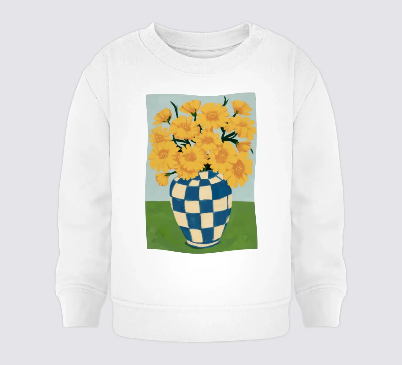 Girasole a scacchi felpa neonato da Dream Gesso