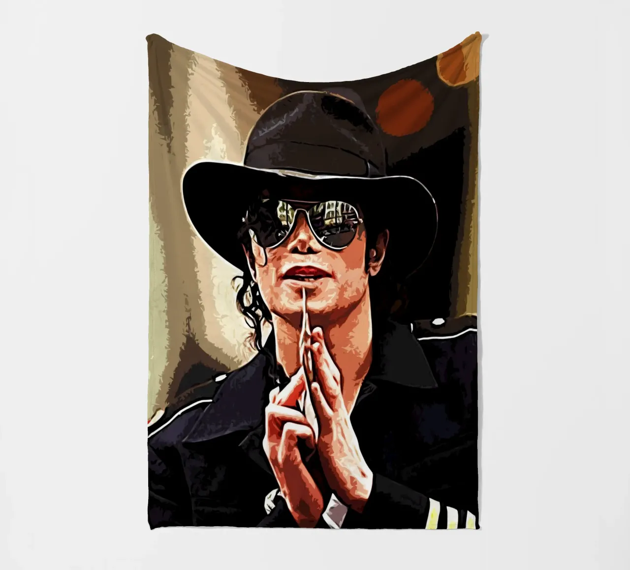 Michael Jackson king of pop 2 Art Print fleece blanket by music soul