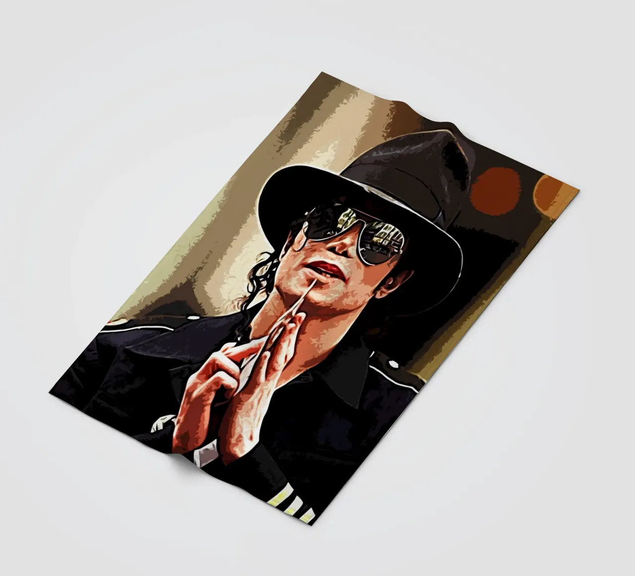 Michael Jackson king of pop 2 Art Print fleece blanket by music soul