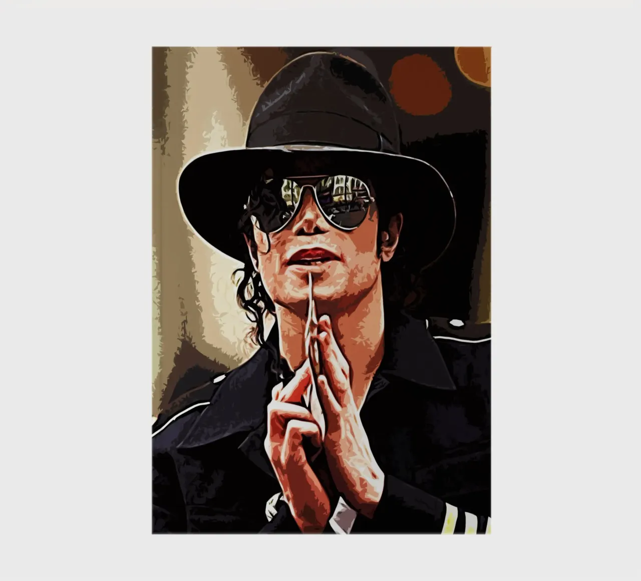 Michael Jackson king of pop 2 Art Print notebook by music soul