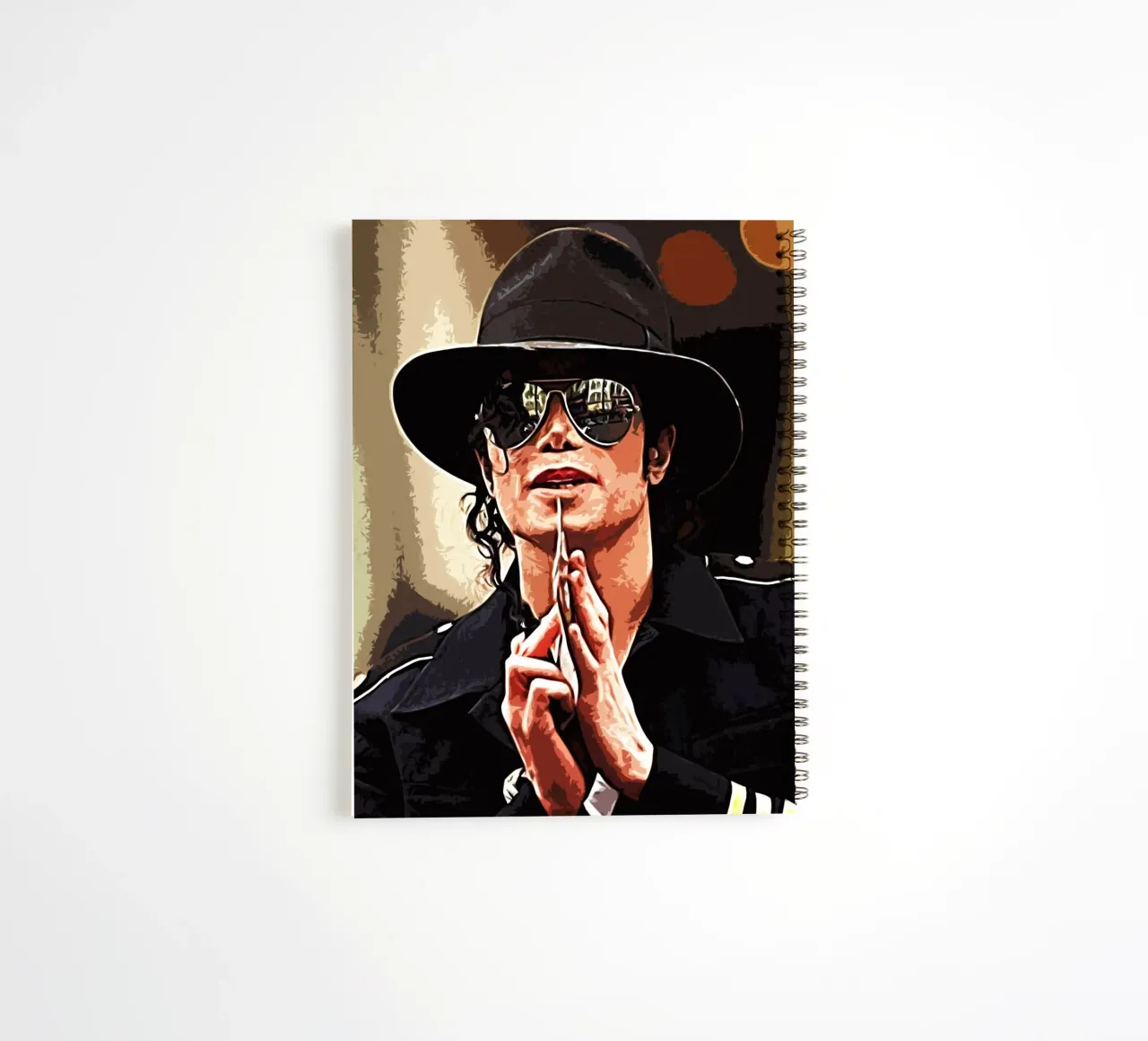 Michael Jackson king of pop 2 Art Print spiral notebook by music soul