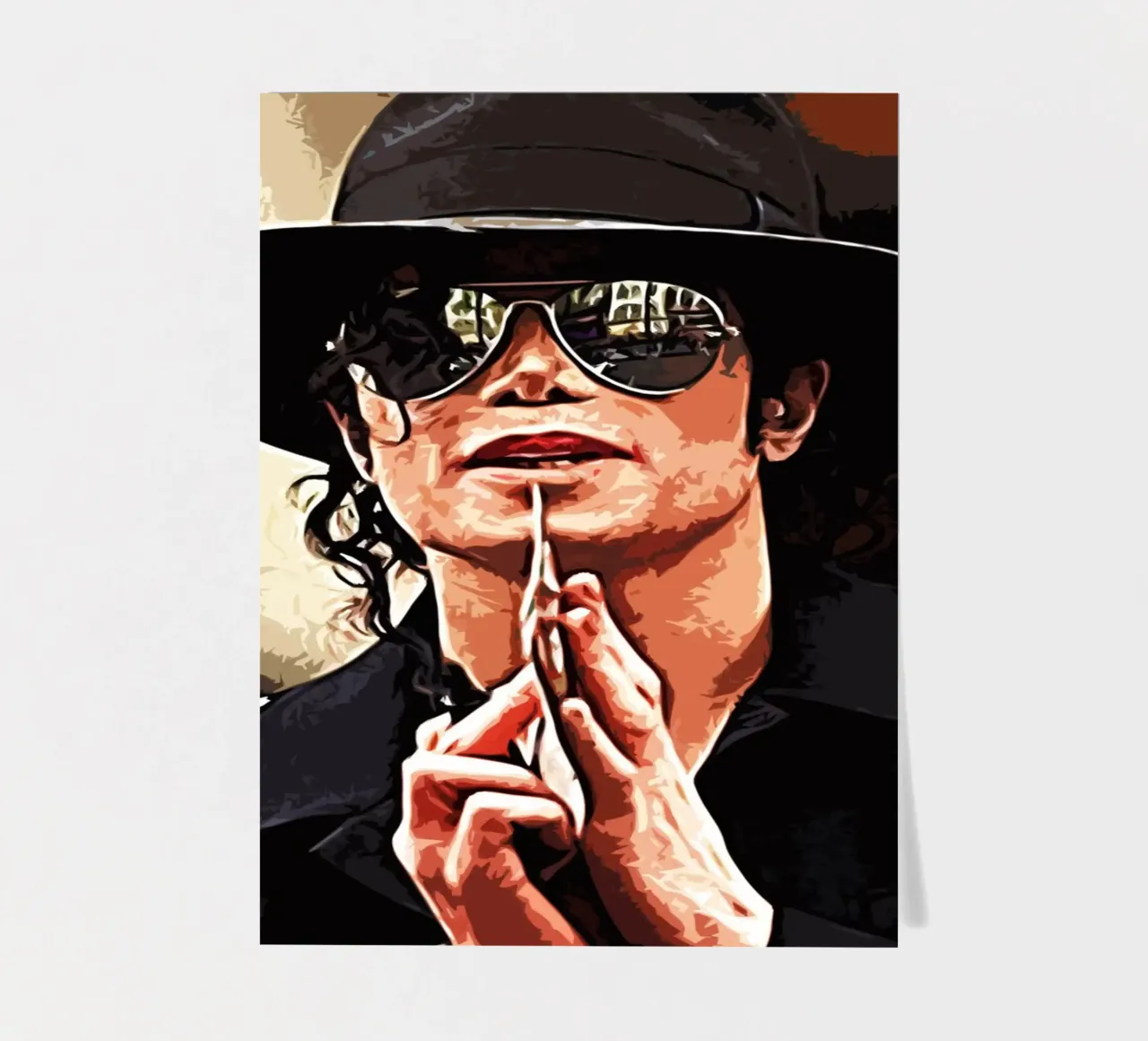 Michael Jackson king of pop 2 Art Print sticker sheet by music soul