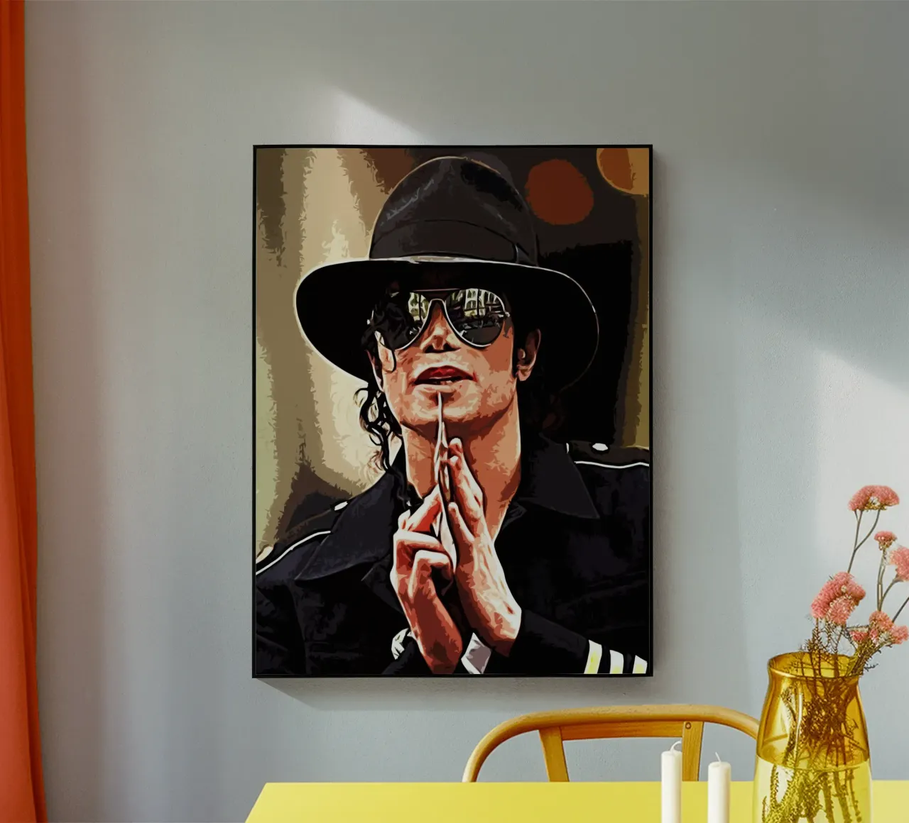 Michael Jackson king of pop 2 Art Print metacrilato de music soul