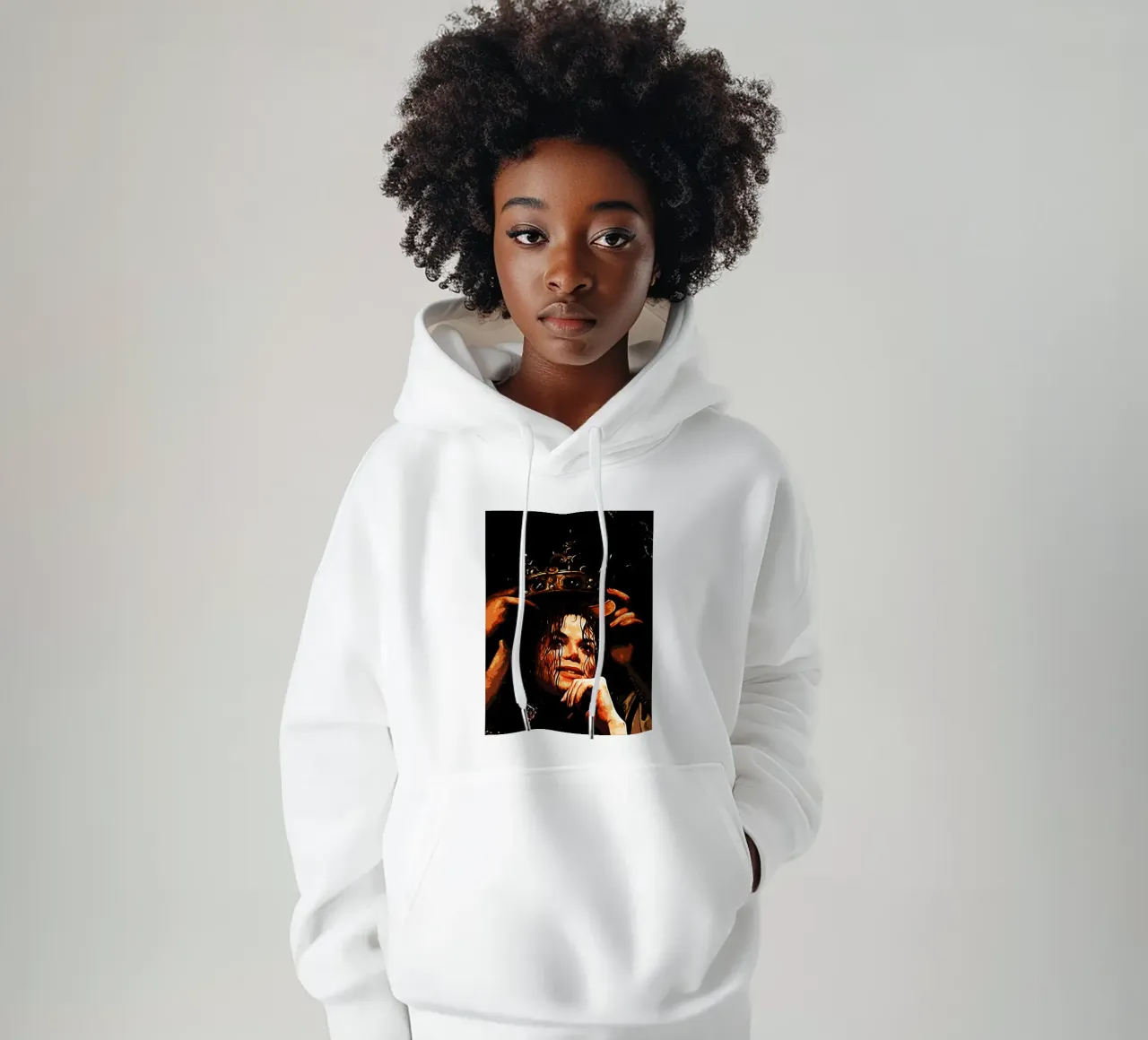 Michael Jackson re del pop 3 Arte felpa con cappuccio da music soul
