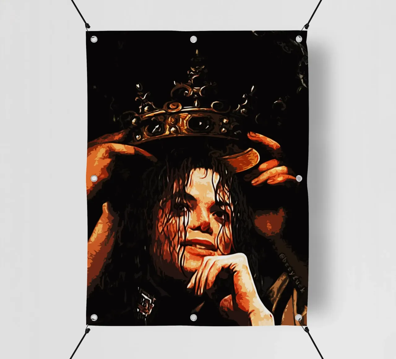 Michael Jackson re del pop 3 Arte telo in pvc da music soul