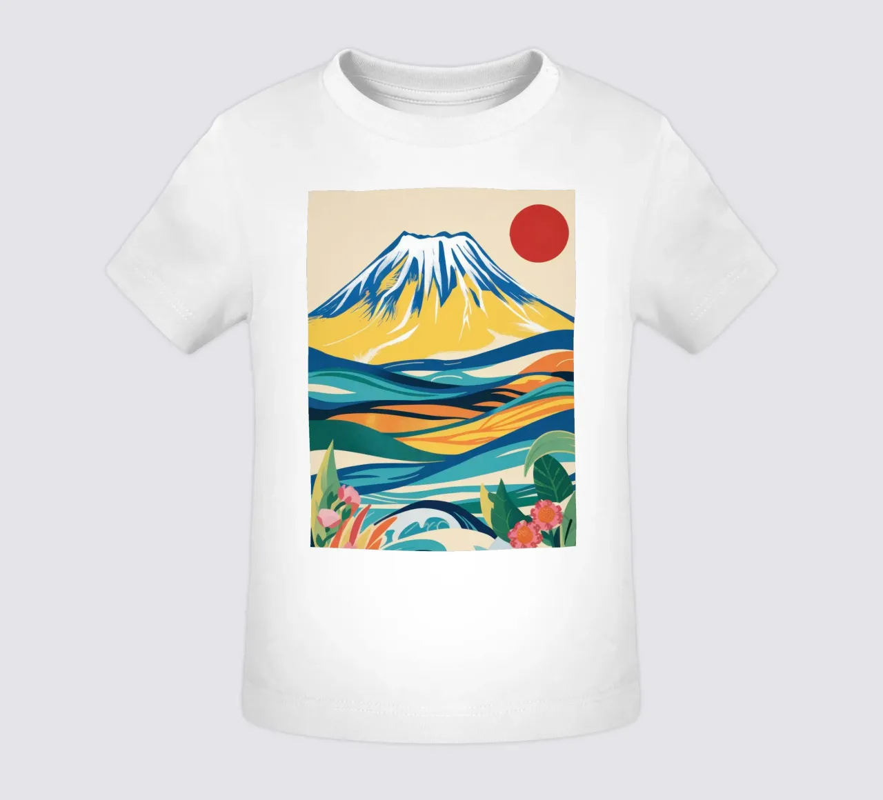 Alba sul Fuji maglietta neonato da Ink Pulse
