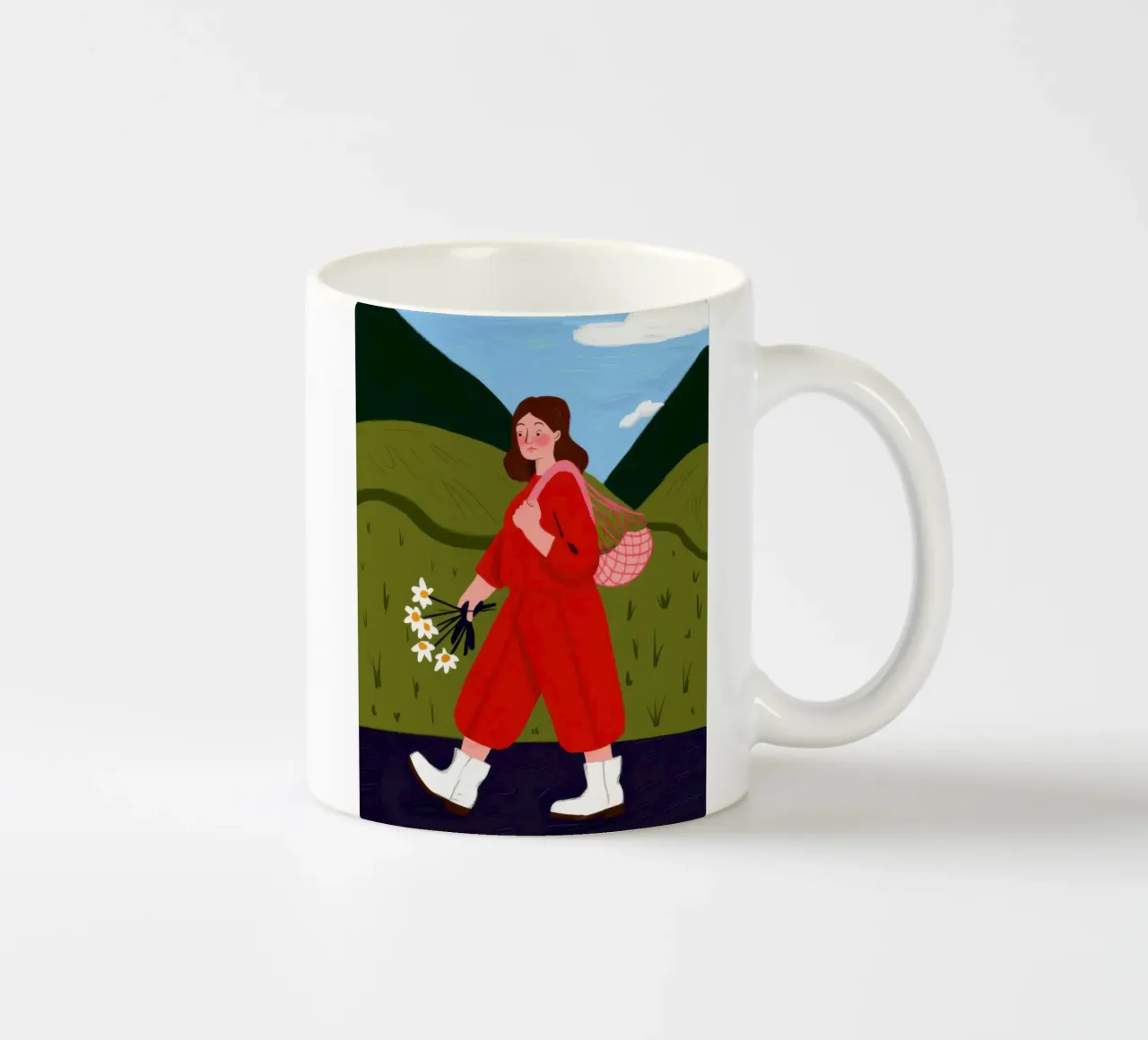 Prato a falcate cremisi tazza in ceramica da Giant Foxs