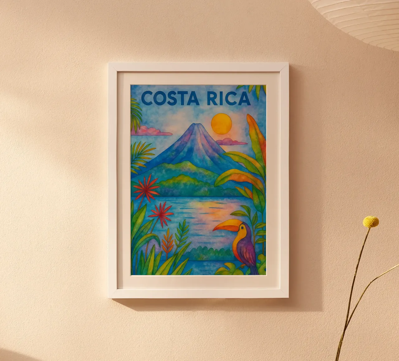 Costa Rica dipingere l'immaginazione poster da Diamond