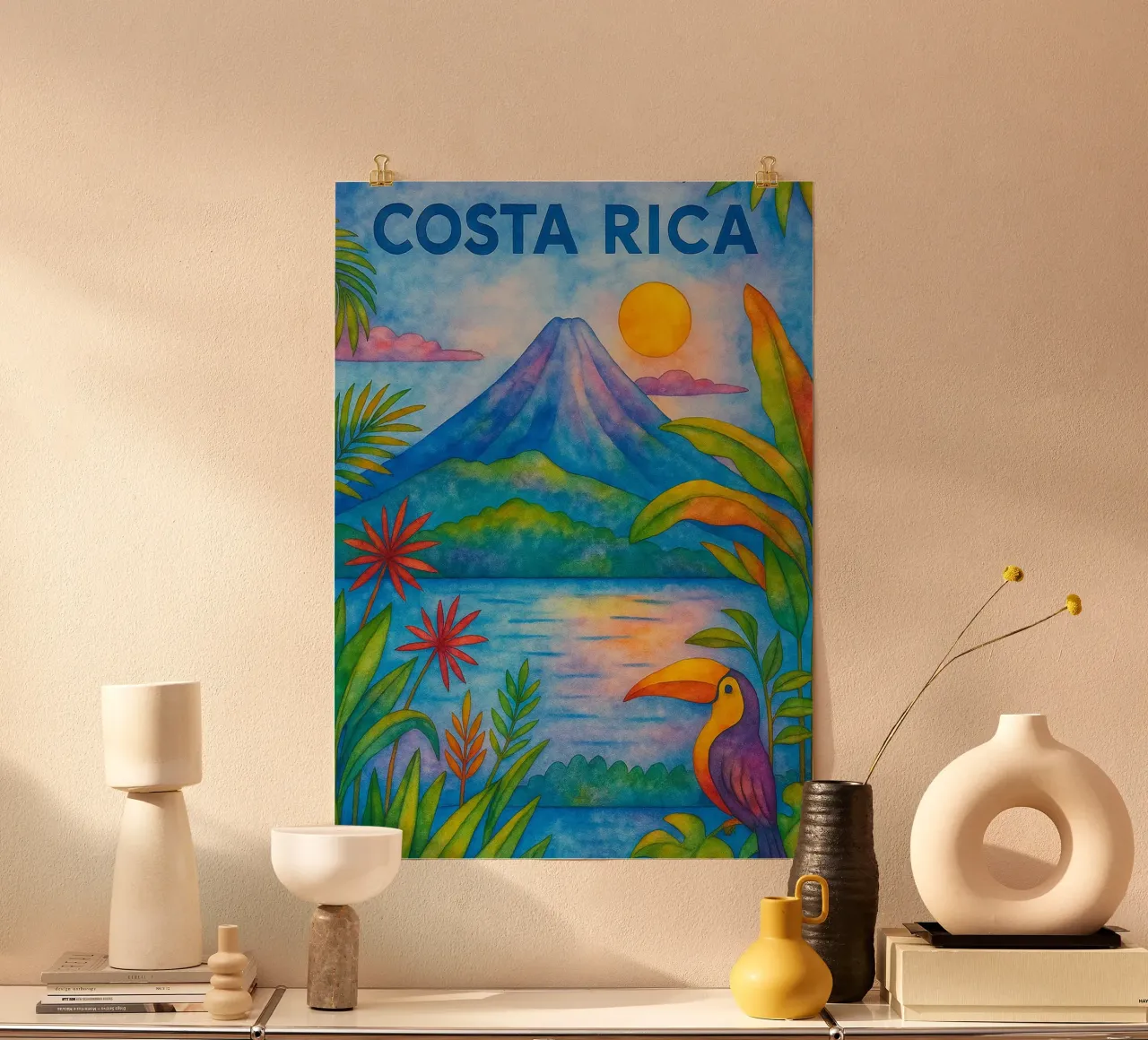 Costa Rica dipingere l'immaginazione poster da Diamond