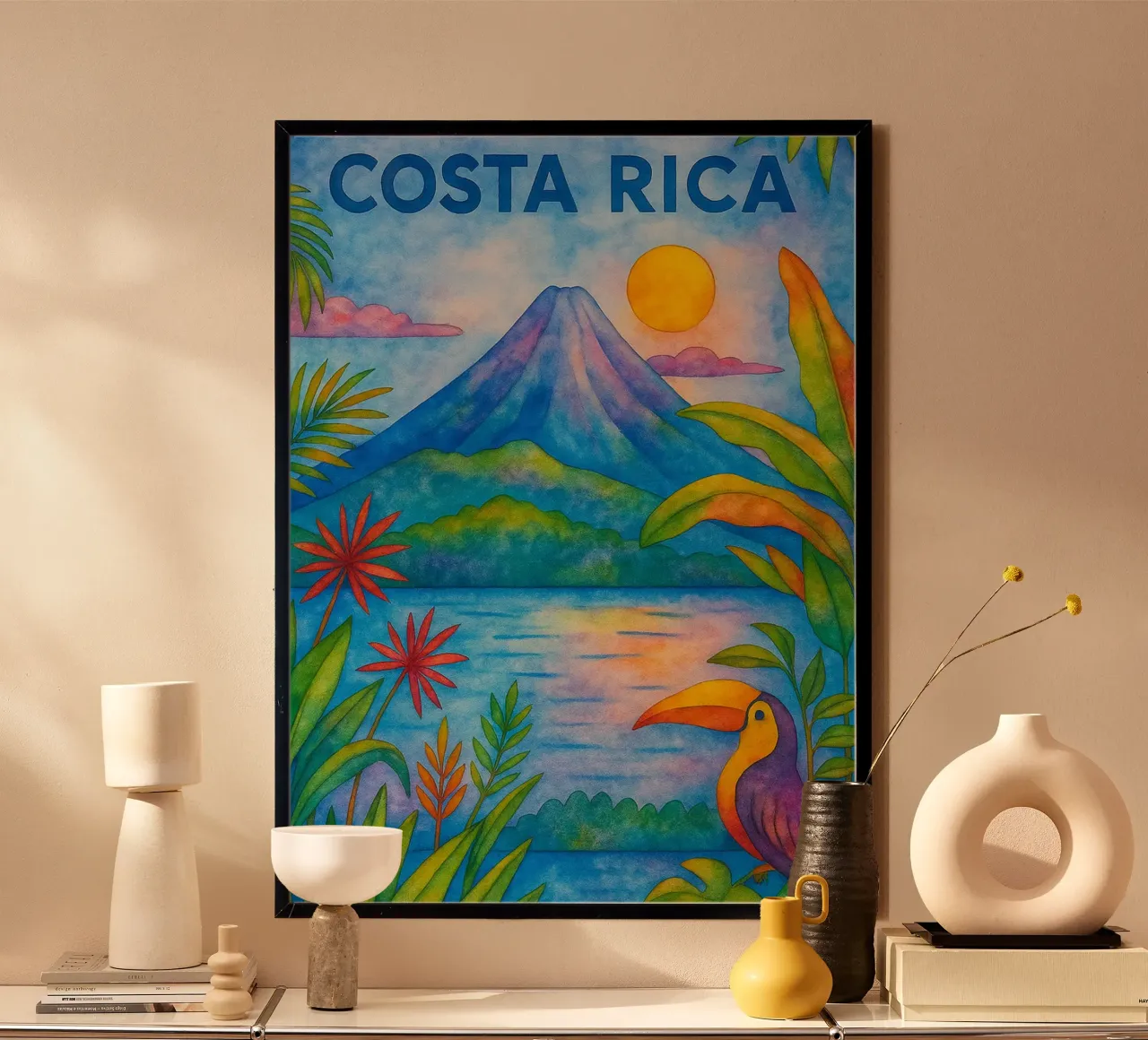 Costa Rica dipingere l'immaginazione poster da Diamond