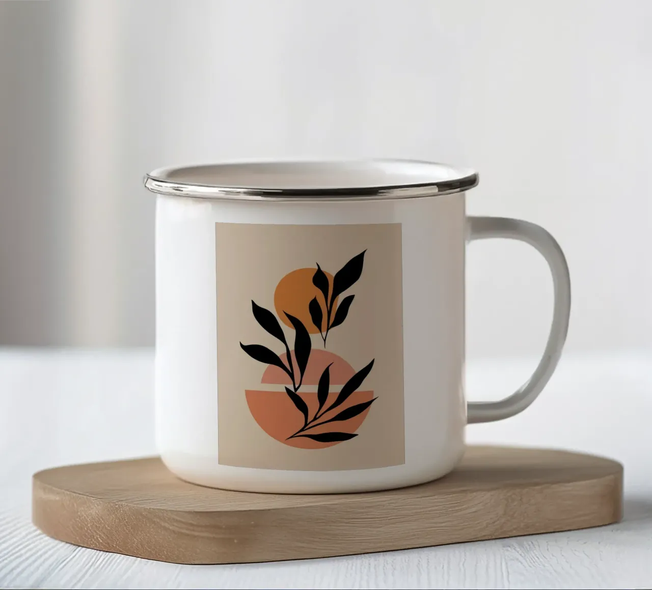 Nocturne Botanische Dans emaille mok van Dream Gesso