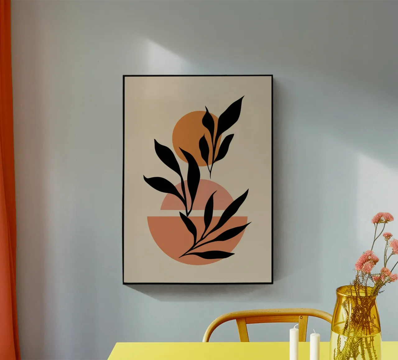 Nocturne Botanische Dans acryl van Dream Gesso