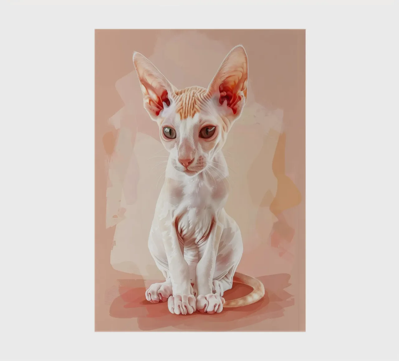 a hairless cat with elegance, and charm notebook by DesignDoodle