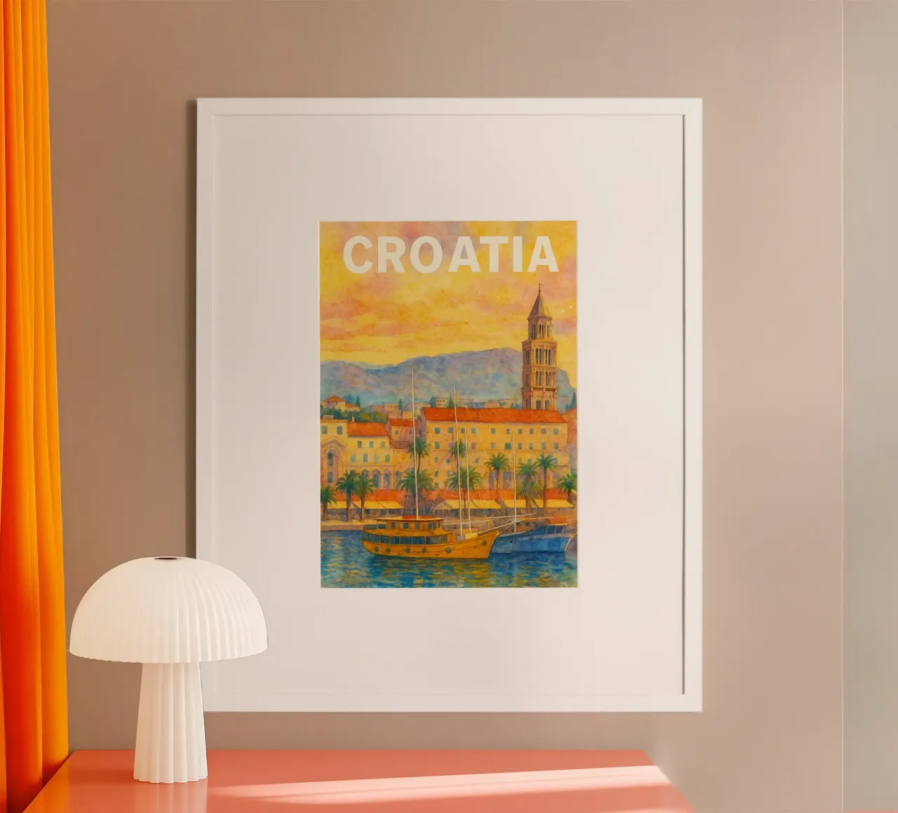 Croazia Pittura Immaginazione poster da Diamond