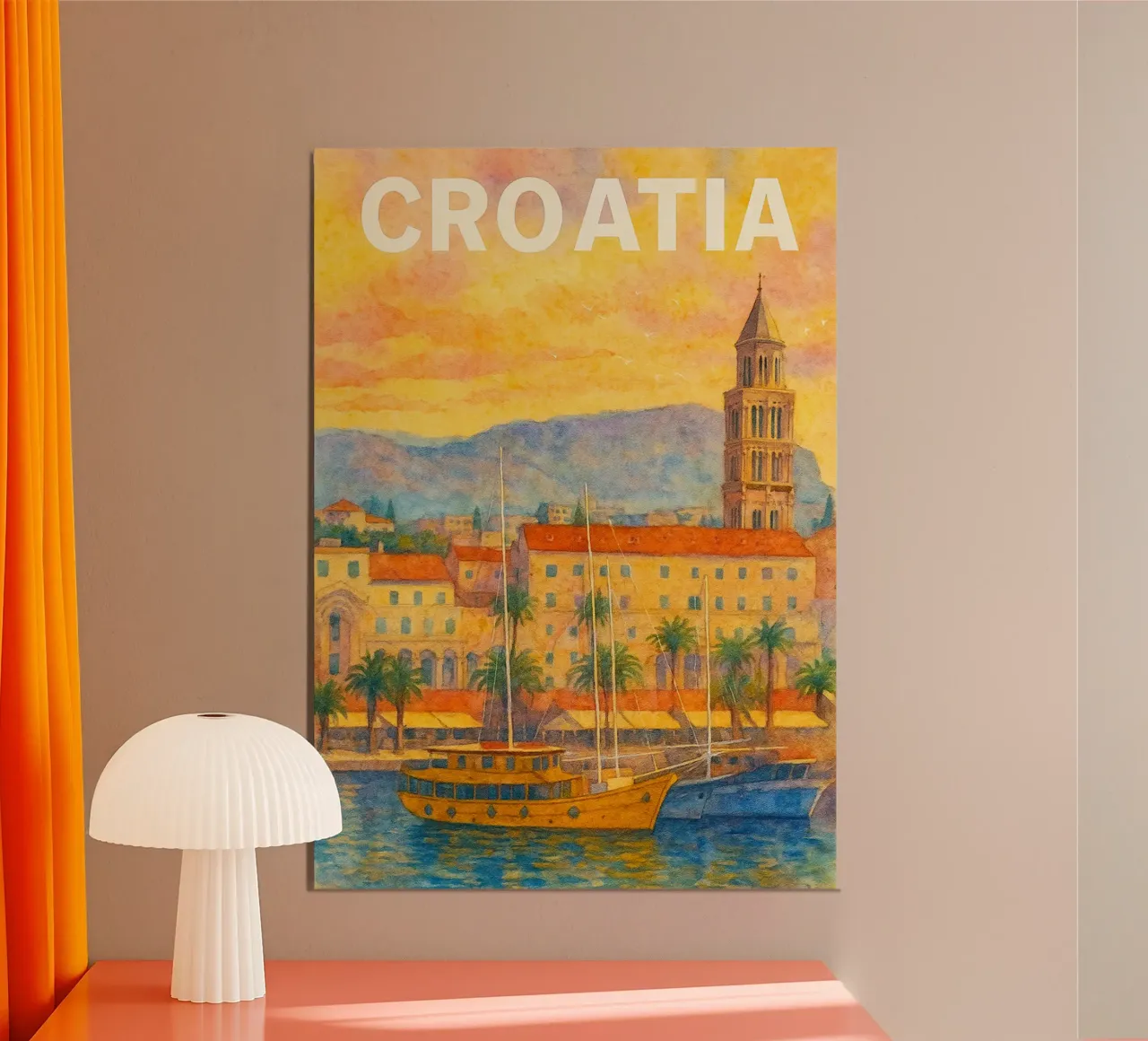 Croazia Pittura Immaginazione poster da Diamond
