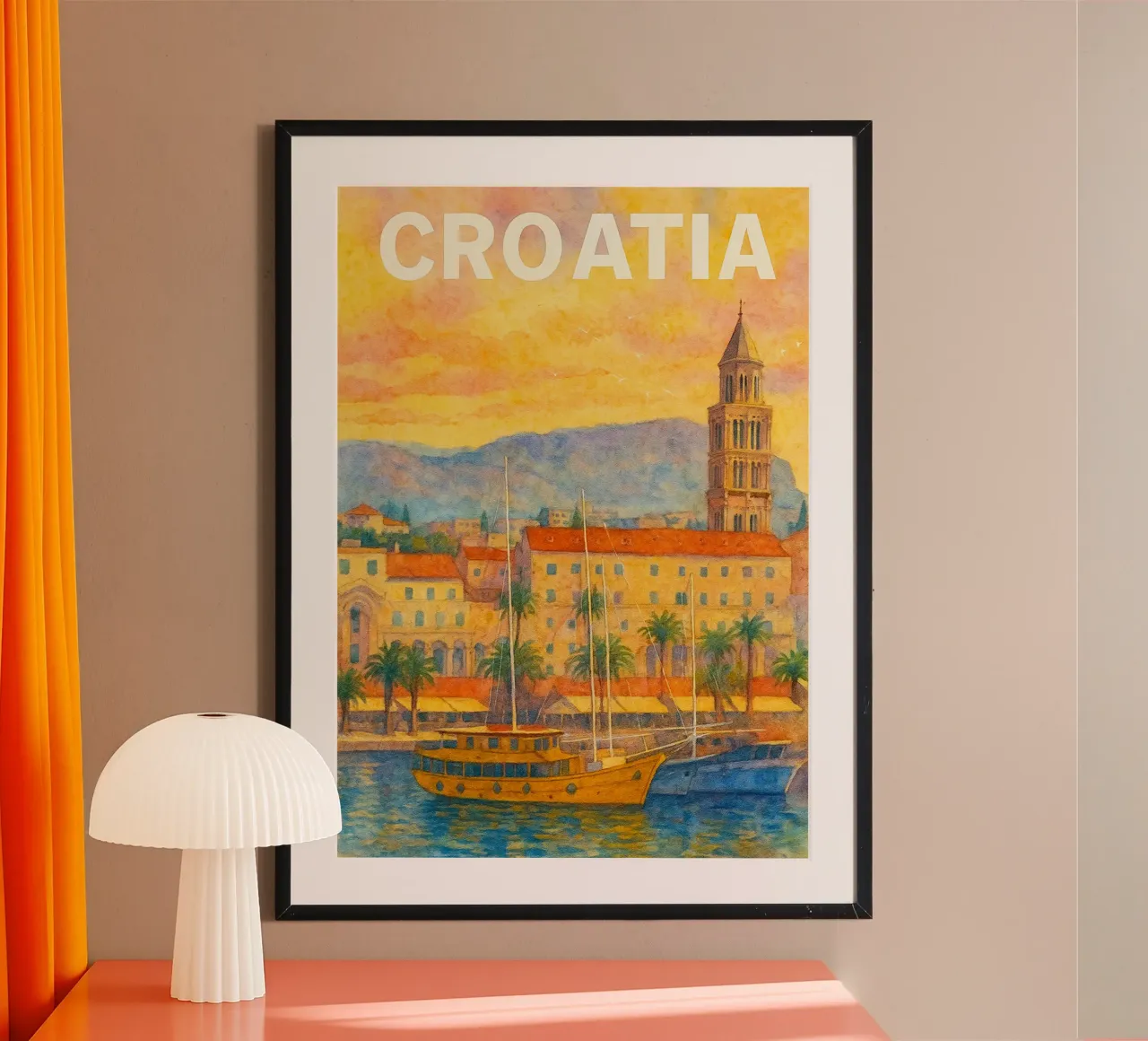 Croazia Pittura Immaginazione poster da Diamond