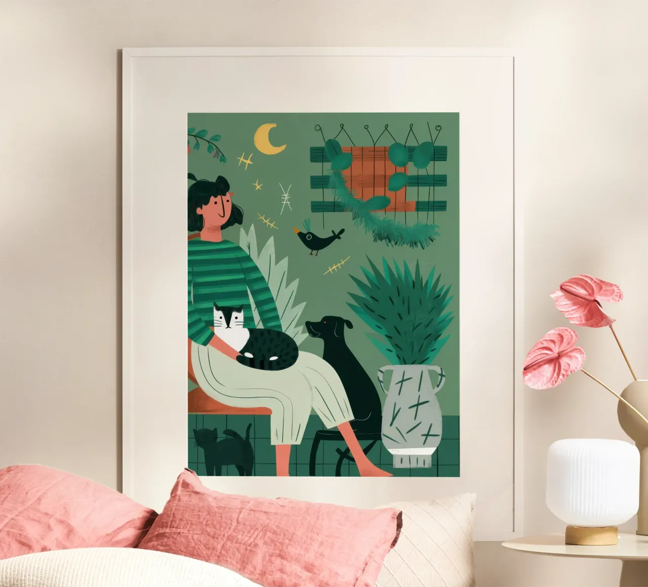 Compagni sotto la luna carta hahnemühle da Ink Pulse