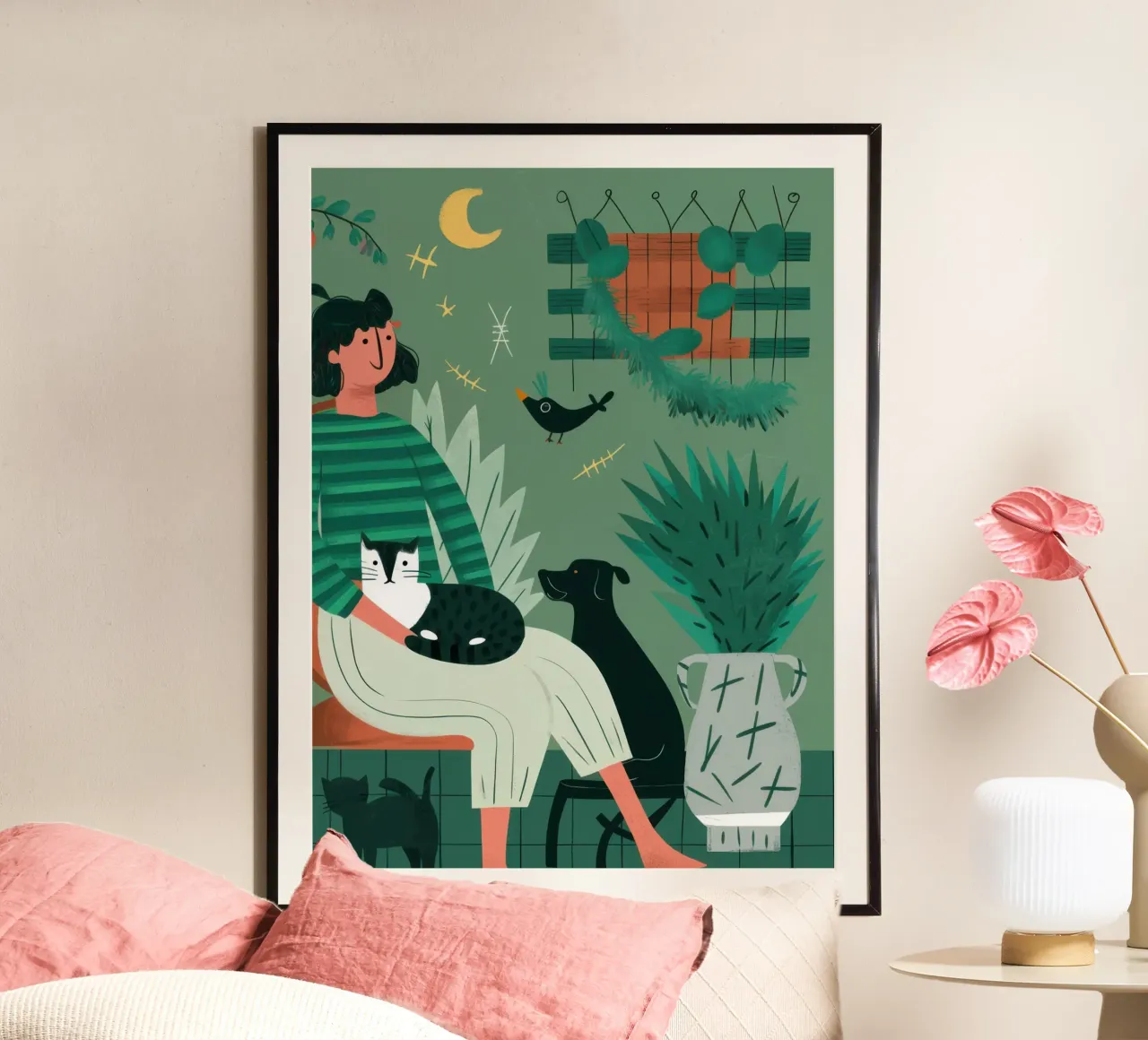 Compagni sotto la luna carta hahnemühle da Ink Pulse
