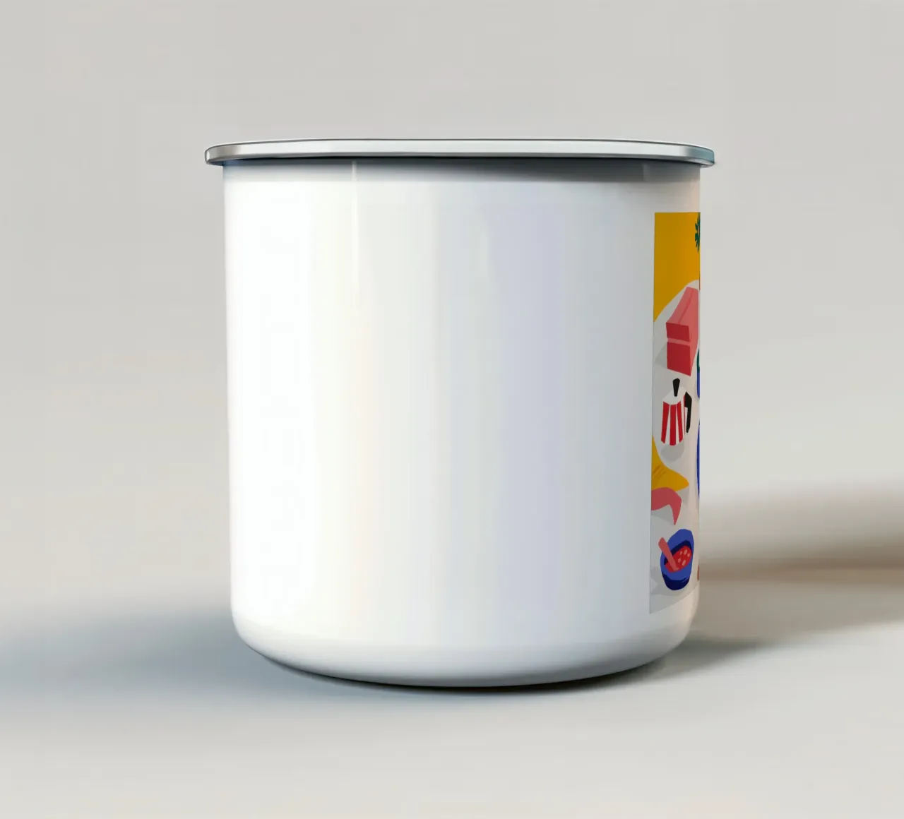 Delizia mattutina a base di ciambelle tazza in smalto da Dream Gesso
