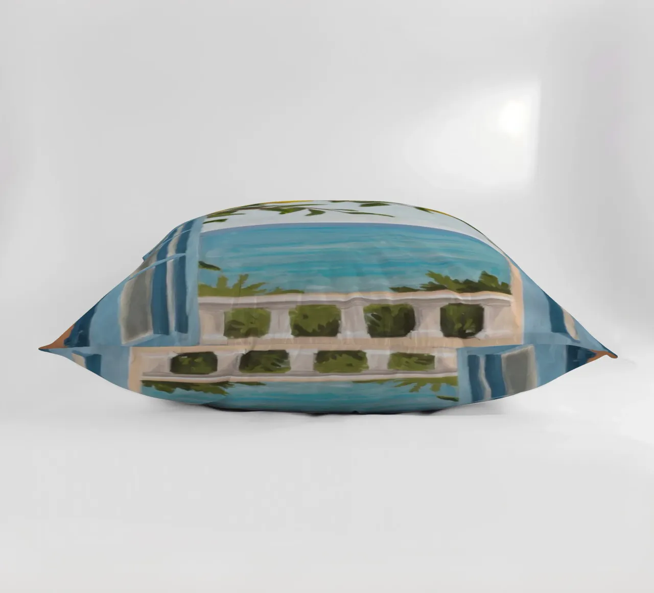 Window to the Sea decorative cushion by Mythy Brush