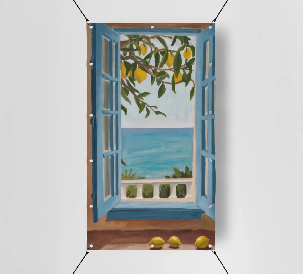 Window to the Sea pvc cover by Mythy Brush