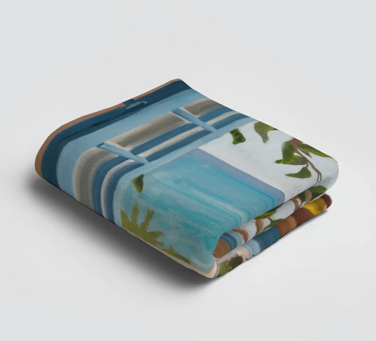Window to the Sea towel by Mythy Brush