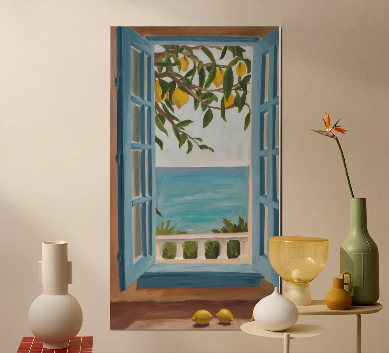 Window to the Sea poster by Mythy Brush