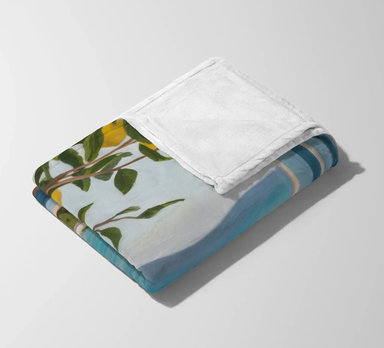 Window to the Sea fleece blanket by Mythy Brush