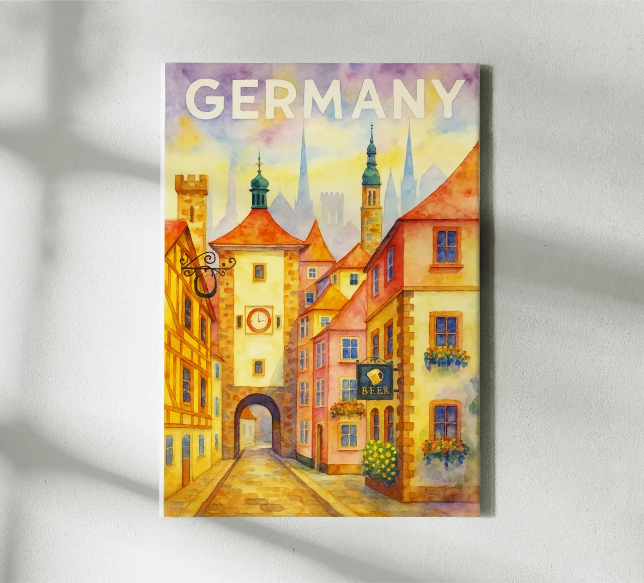 Germania Pittura Immaginazione tela con Cornice a cassetta da Diamond
