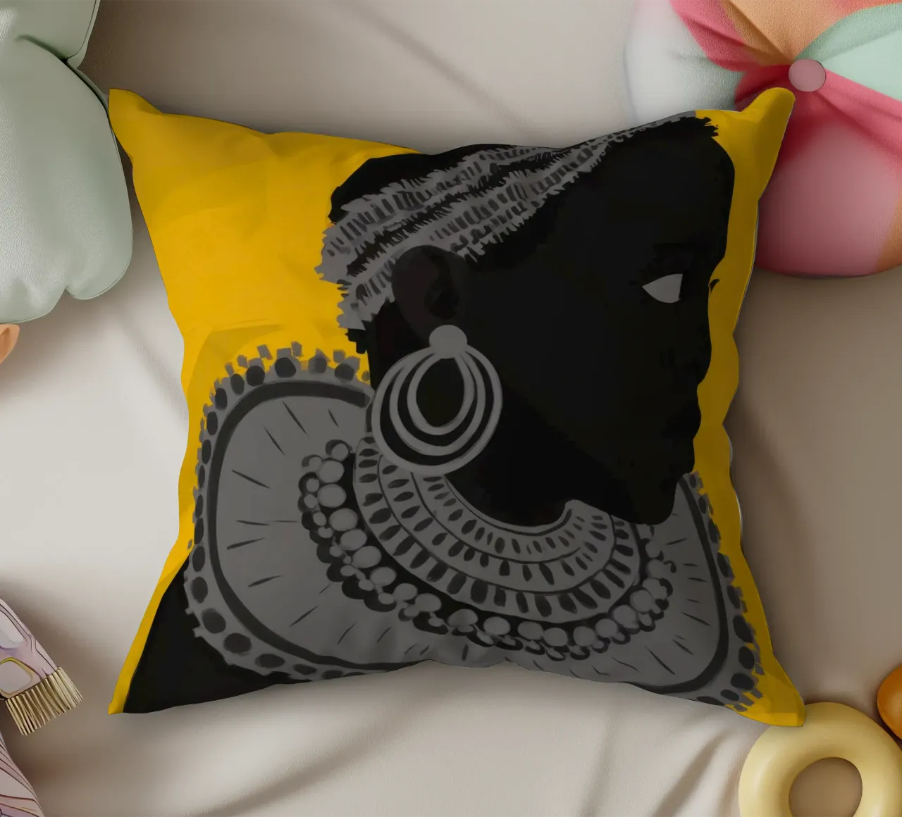 Patrimonio dello sguardo d'oro cuscino da Dream Gesso