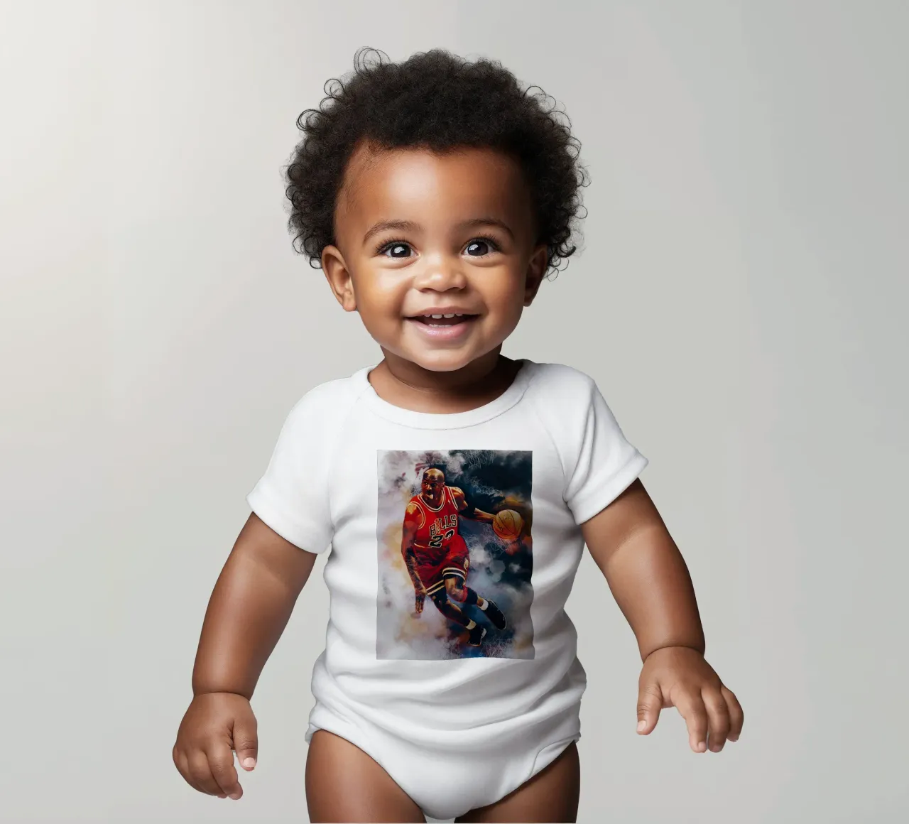 Michael Jordan art body neonato maniche corte da Lembayung art