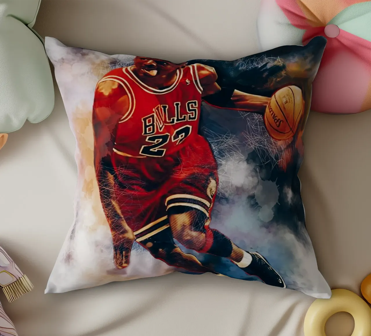 Michael Jordan art cuscino da Lembayung art