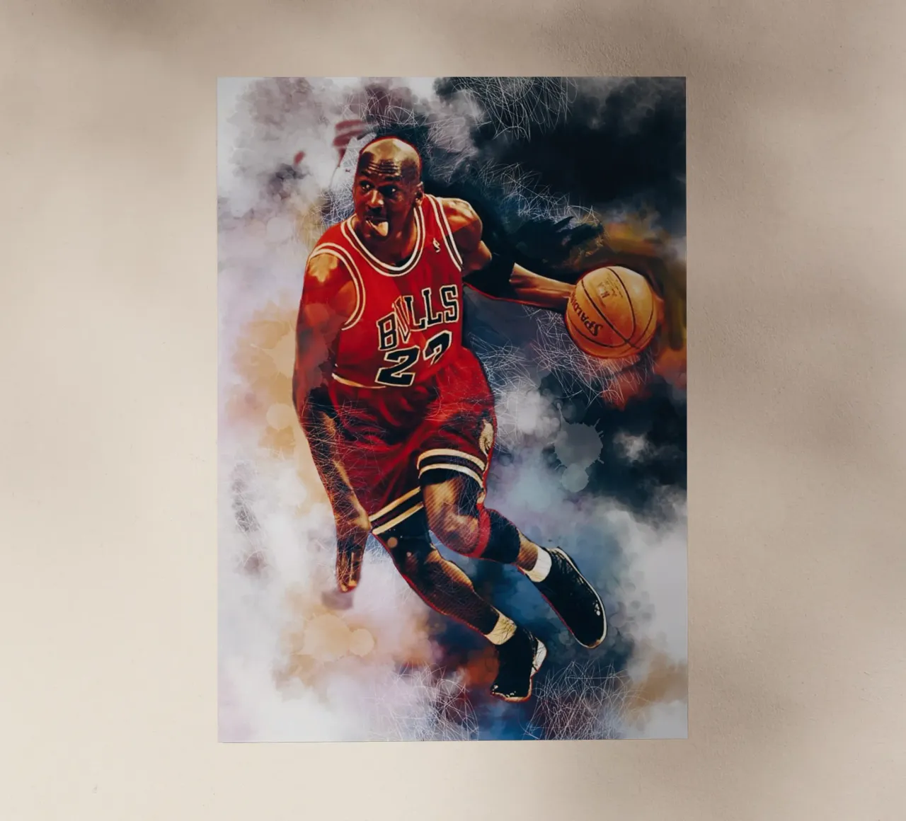 Michael Jordan art pellicola backlit da Lembayung art