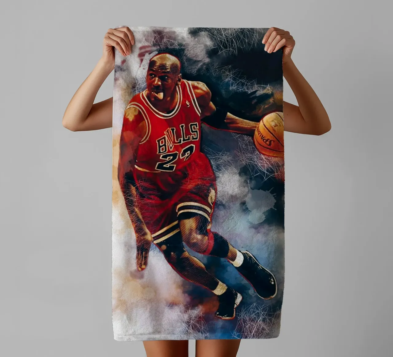 Michael Jordan art asciugamano da bagno da Lembayung art