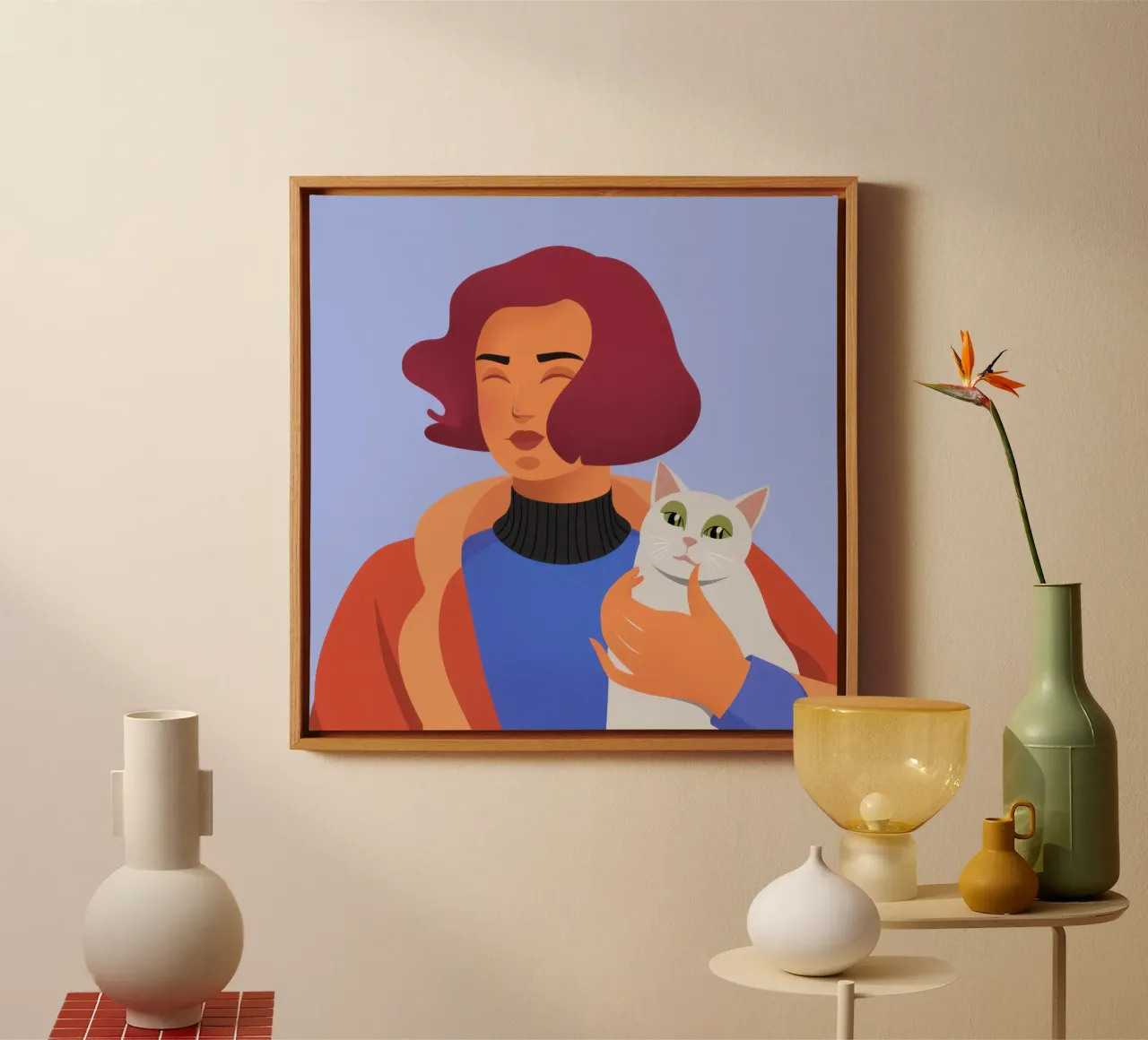 My Favorite Feline canvas by Ink Pulse