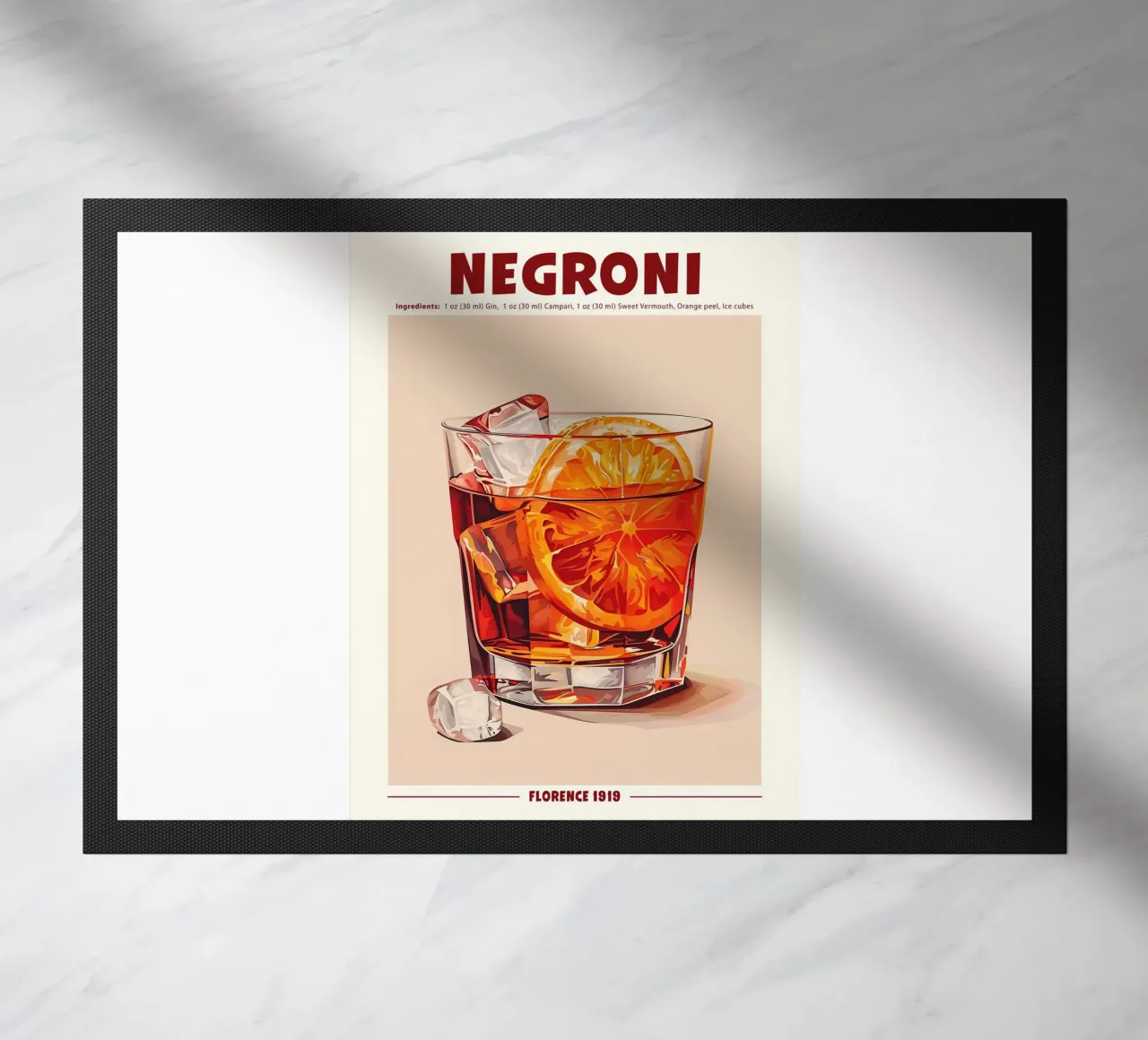 Negroni Florence 1919 Fußmatte von janetlynn