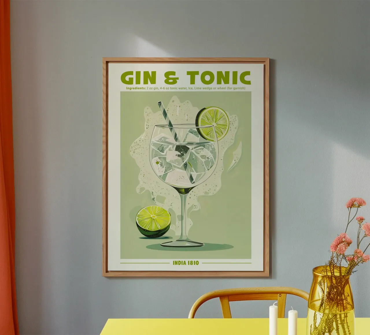 Gin & Tonic India 1810 alluminio dibond da janetlynn
